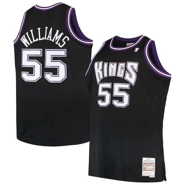 Jason Williams Sacramento Kings Big & Tall 2000/01 Hardwood Classics Swingman Jersey - Black