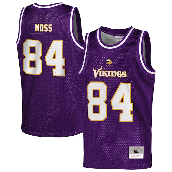 Randy Moss Minnesota Vikings  Youth Retired Player NFL Basketball Fashion Jersey - Purple