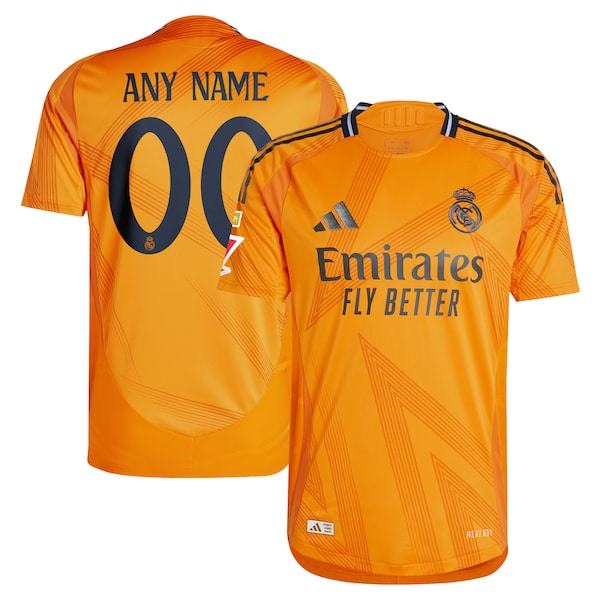 Los Merengues adidas 2024/25 Away Authentic Custom Jersey - Orange