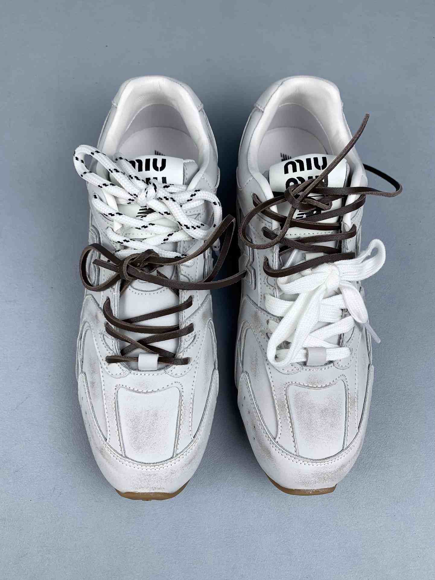 New Balance X Miu Miu 530 leather sneakers