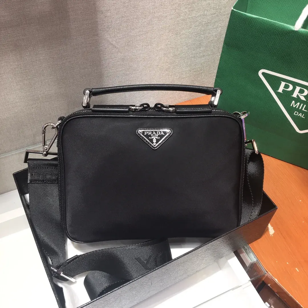 Prada Grained Leather Shoulder Bag product photo from LabelPicks
