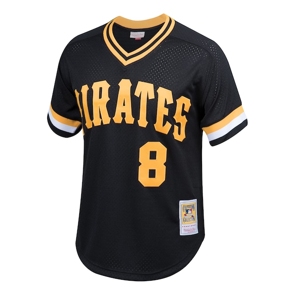 Willie Stargell Pittsburgh Pirates Youth Cooperstown Collection Mesh Batting Practice Jersey - Black