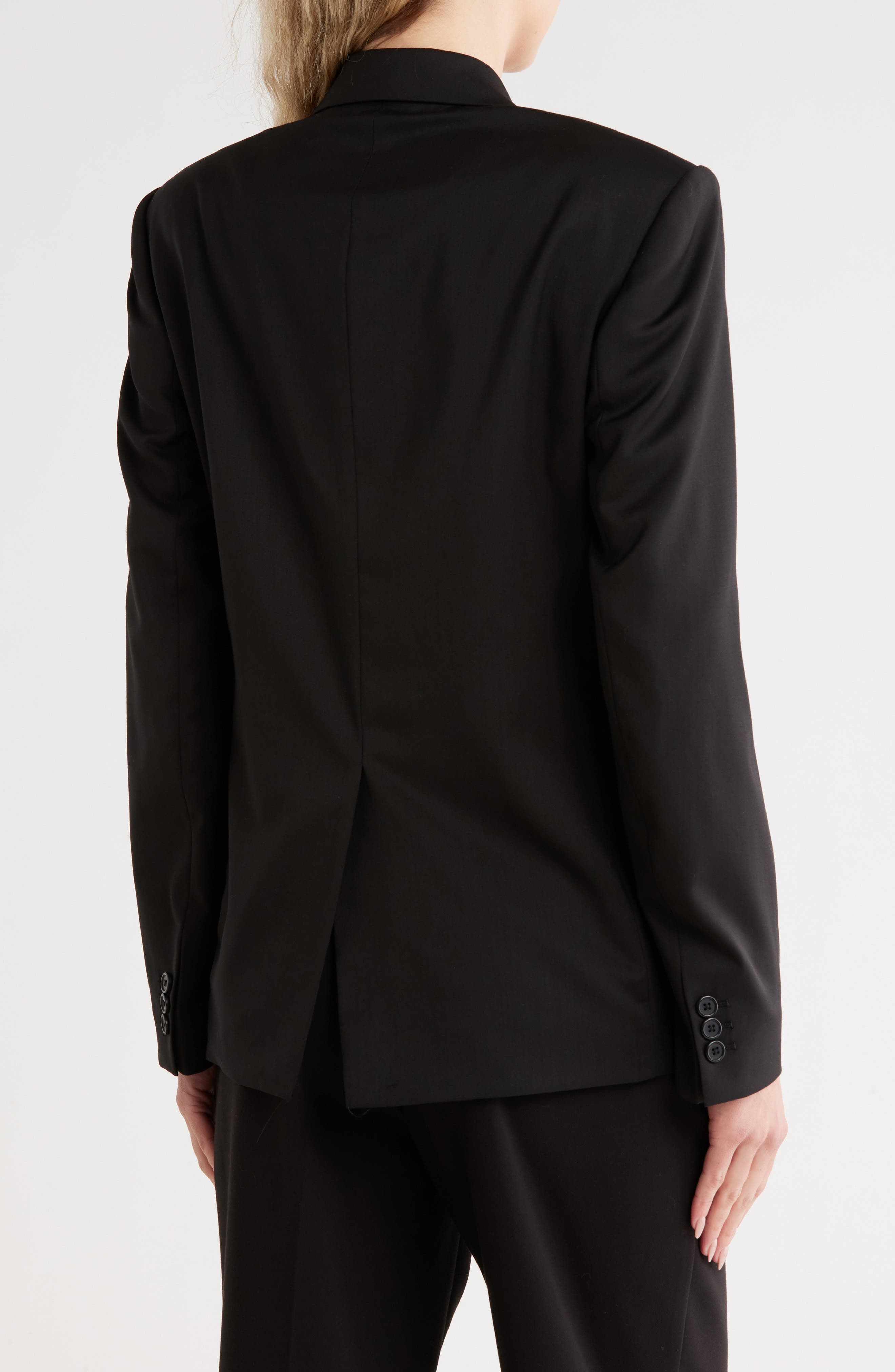 Helmut Lang Tux Satin Stripe Blazer