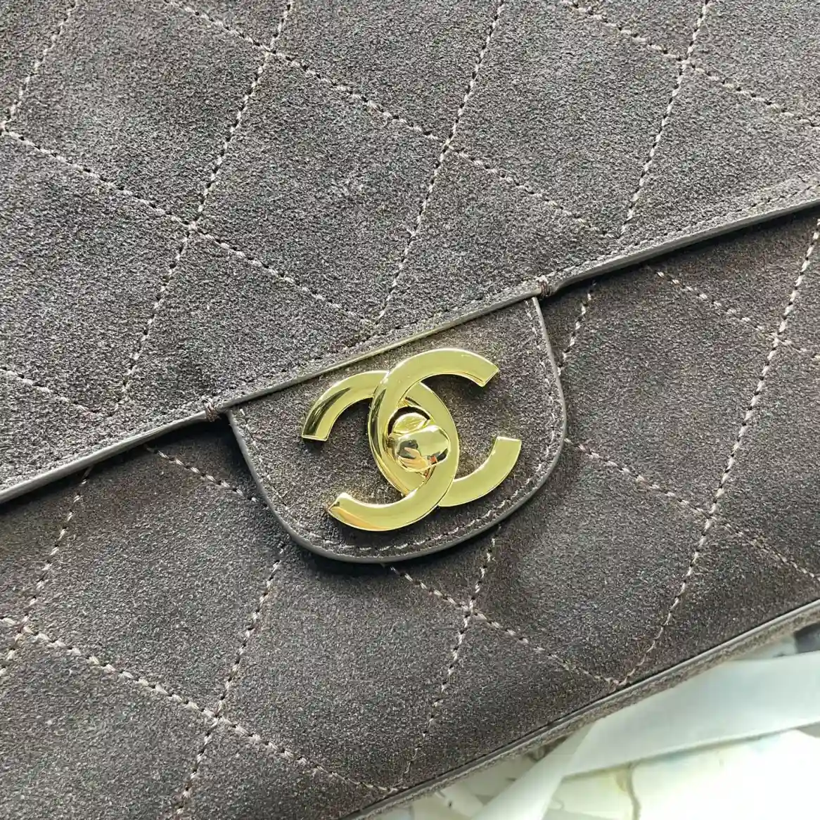 Chanel Classic Flap Brown Grained Leather Tote Bag product photo from LabelPicks