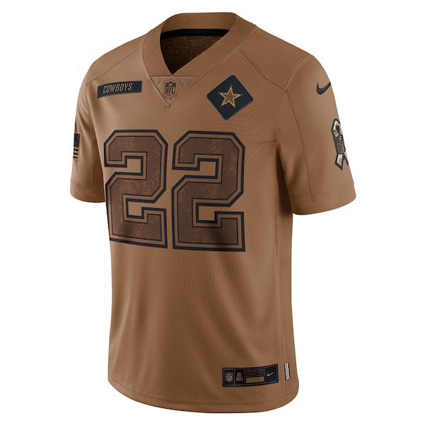 Emmitt Smith Dallas Cowboys Nike 2023 Salute To Service Retired Player Limited Jersey - Brown