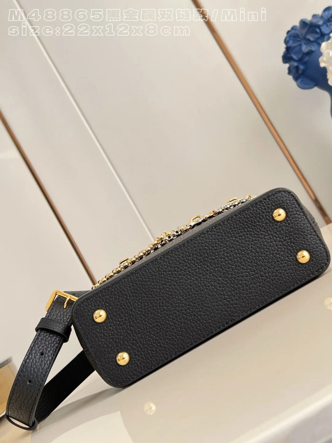 Louis Vuitton Black Capucines Calfskin Crossbody Bag product photo from LabelPicks