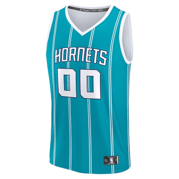 Charlotte Hornets  Youth Fast Break Custom Replica Jersey - Teal  - Icon Edition