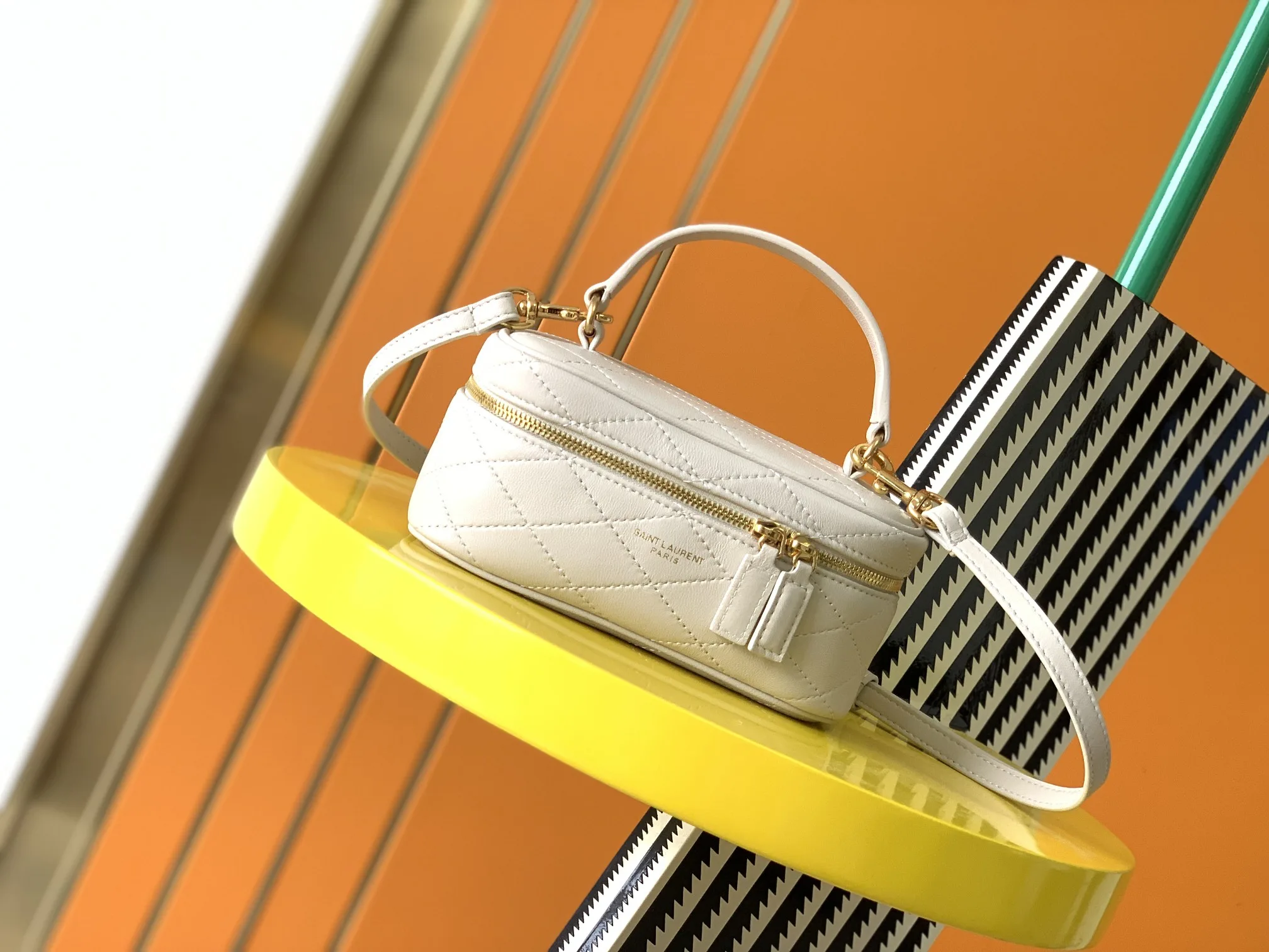 Saint Laurent Quilted Leather Top Handle Bag product photo from LabelPicks