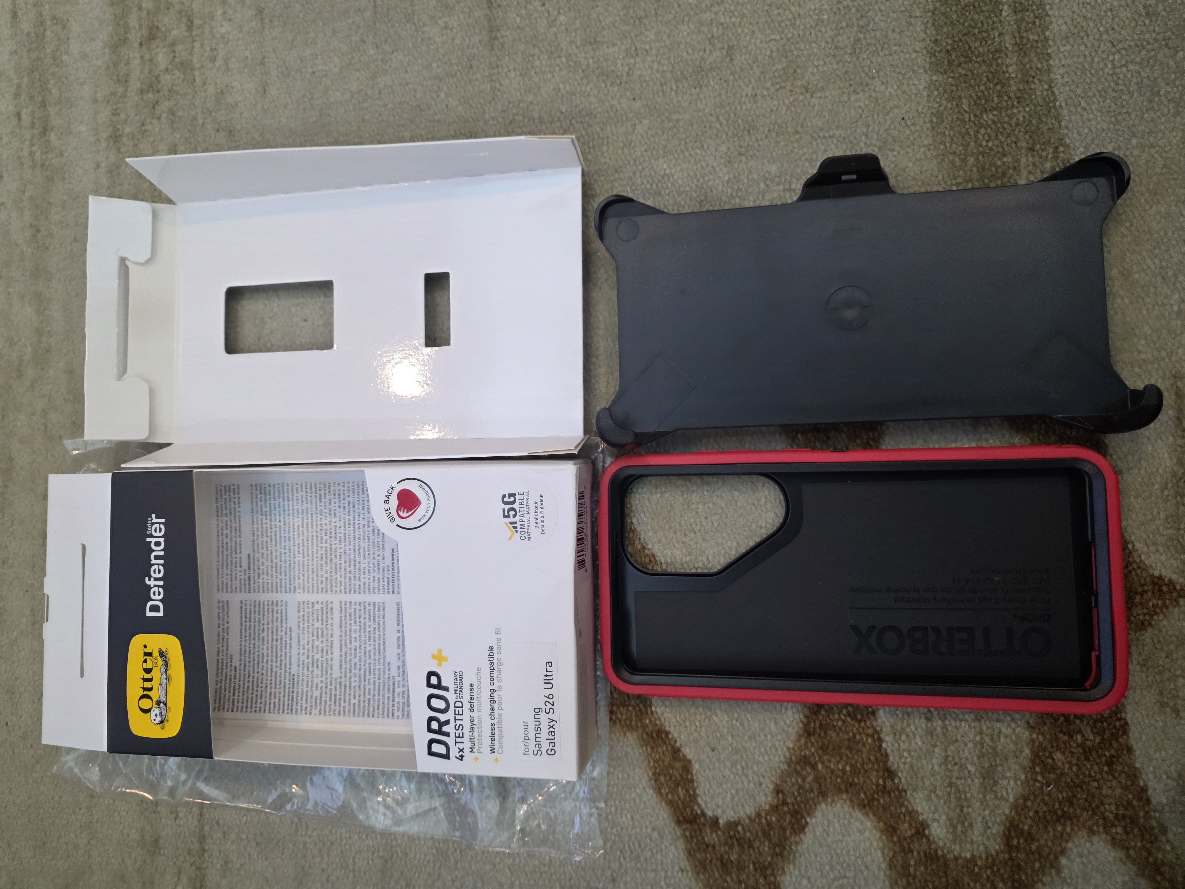 Samsung S26 Ultra 5G / S26Ultra Otterbox Defender Case Red (0886) - GreshamTech