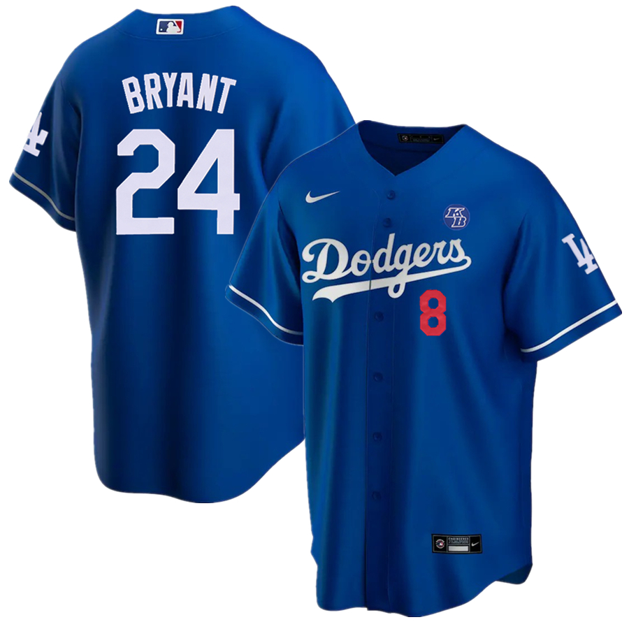 Kobe Bryant Legend Los Angeles Dodgers 8/24 Special Jersey – Royal