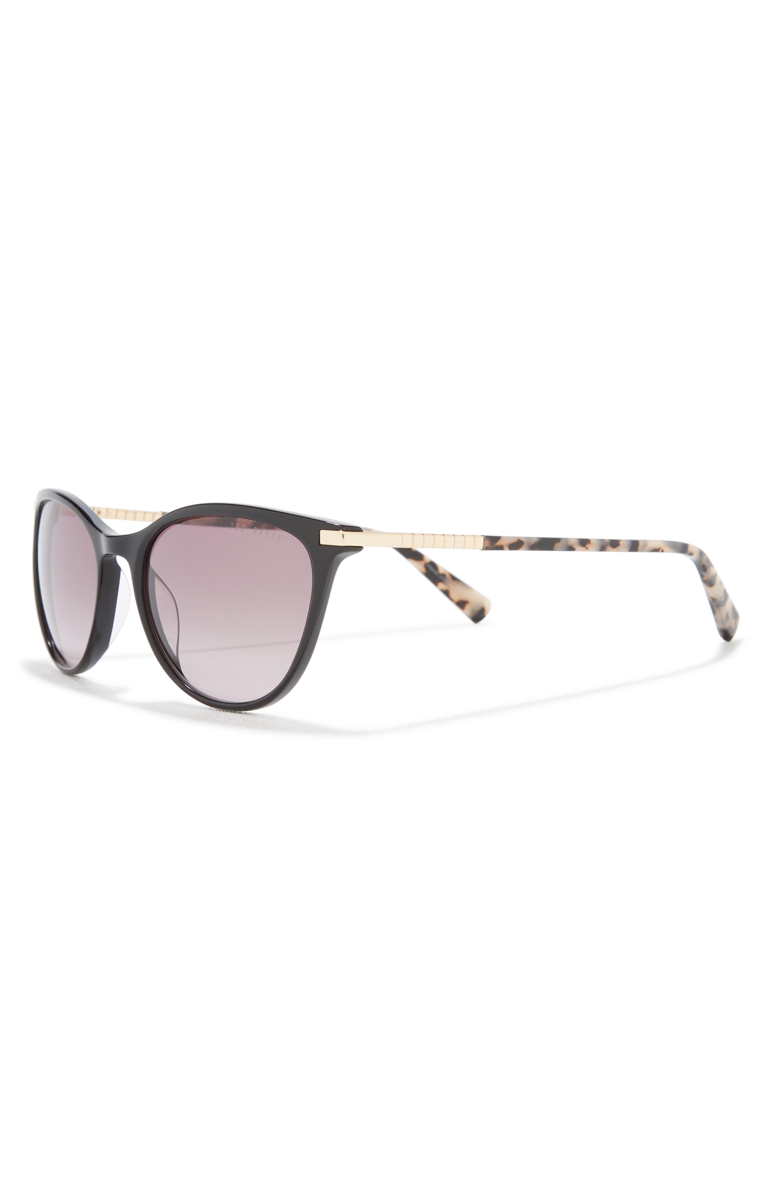 Ted Baker London 55mm Full Rim Modified Round Sunglasses