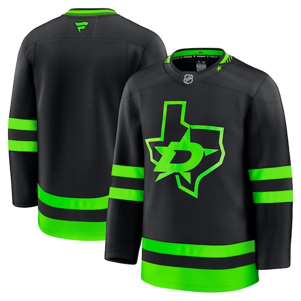 Dallas Stars  Alternate Premium Jersey - Black/Kelly Green/White