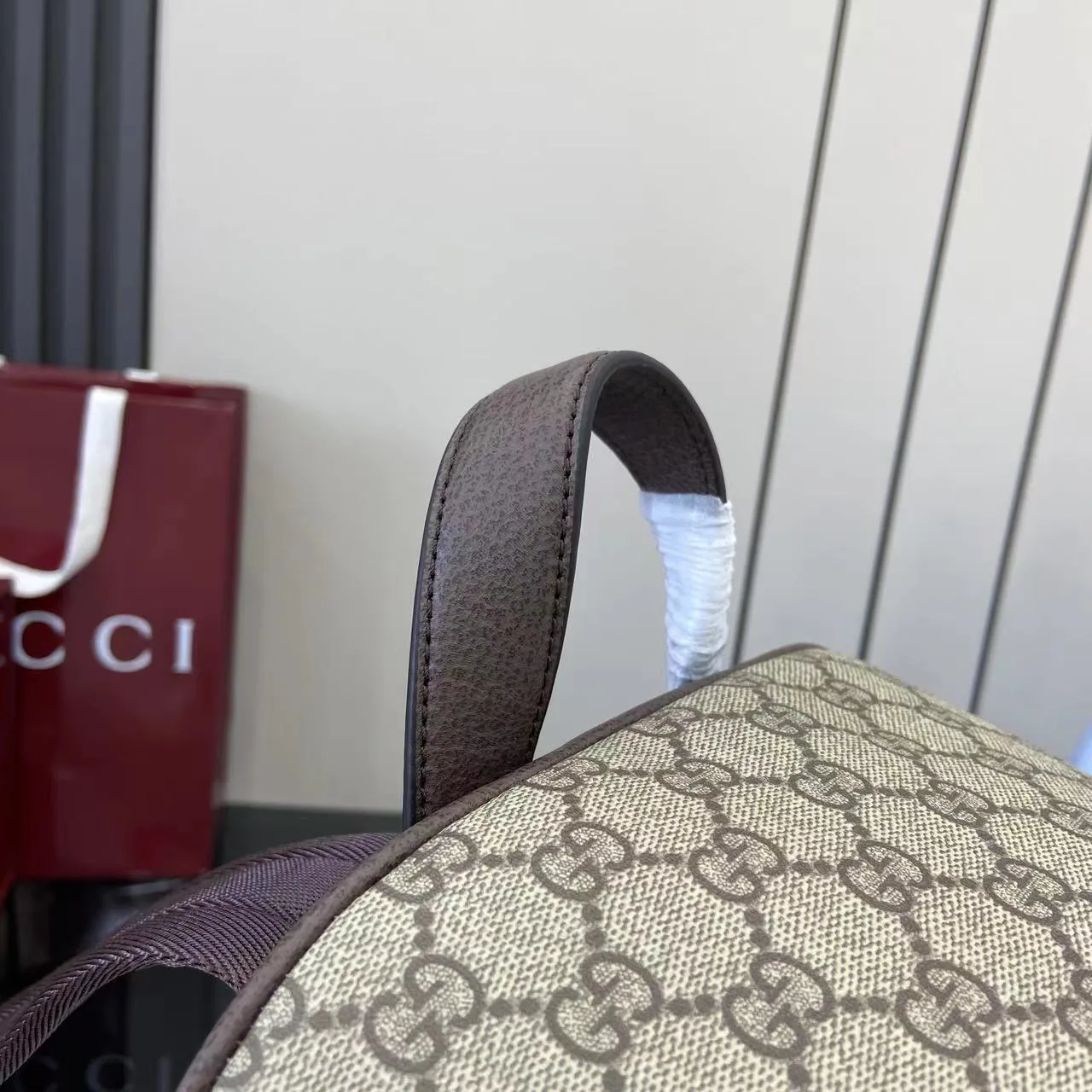 Gucci Ophidia Brown GG Supreme Canvas Backpack product photo from LabelPicks