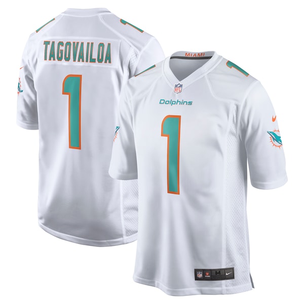 Tua Tagovailoa Miami Dolphins Nike Game Jersey - White/Aqua