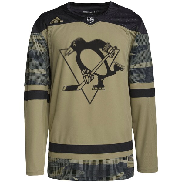 Pittsburgh Penguins adidas Military Appreciation Team Authentic Practice Jersey - Camo