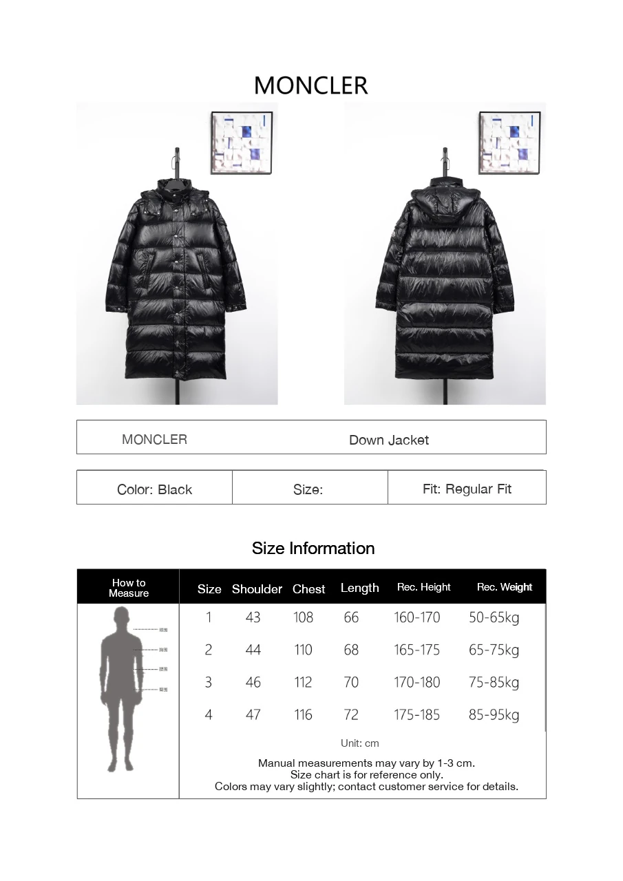 Moncler Black Glossy Maya Long Down Jacket product photo from LabelPicks