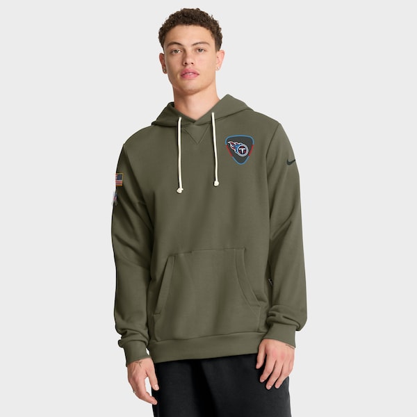 Tennessee Titans Nike 2025 Salute to Service Sideline Standard Issue Dri-FIT Hoodie - Olive