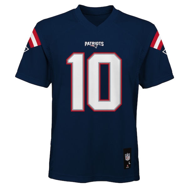 Drake Maye New England Patriots Outerstuff Preschool Replica Player Jersey - Navy