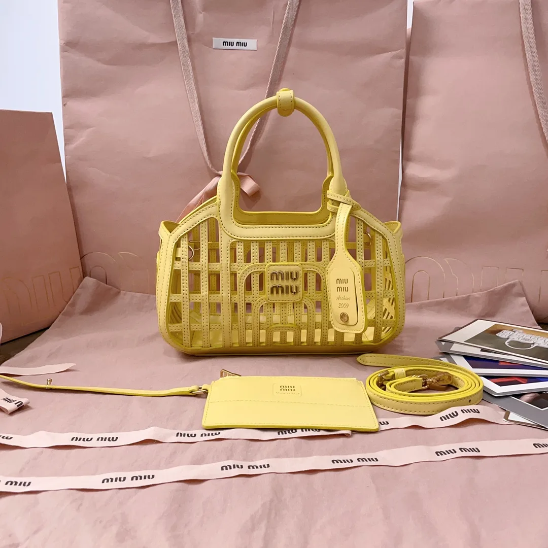 Miu Miu Woven Leather Top Handle Bag product photo from LabelPicks