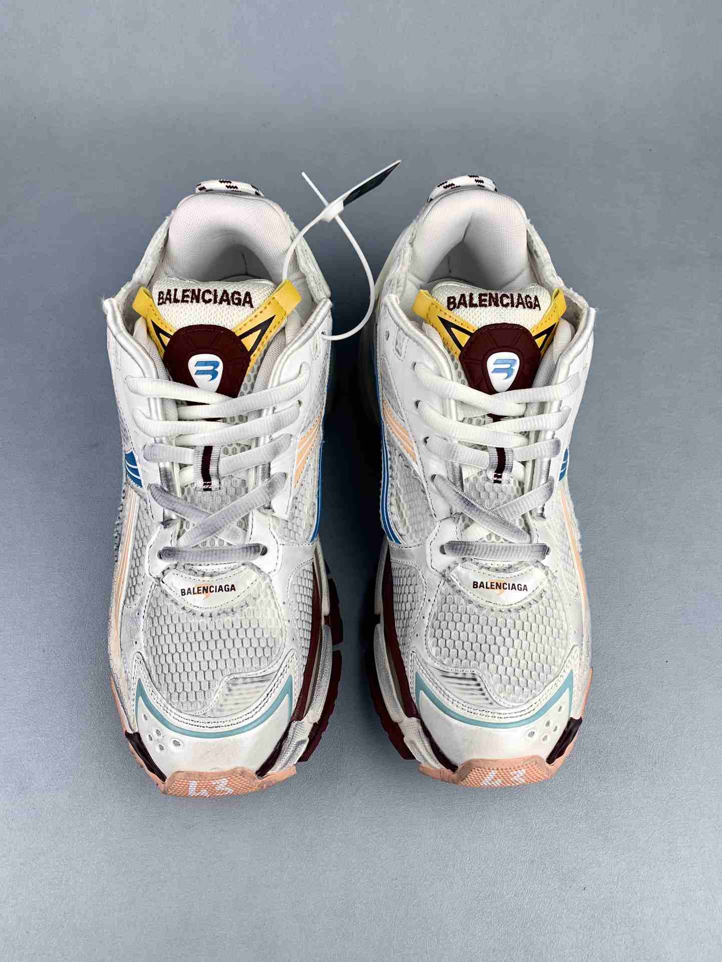 Balenciaga Runner Sneaker in Blue/Yellow/White