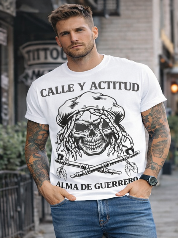 Remera “Alma de Guerrero” – Calle y Calavera