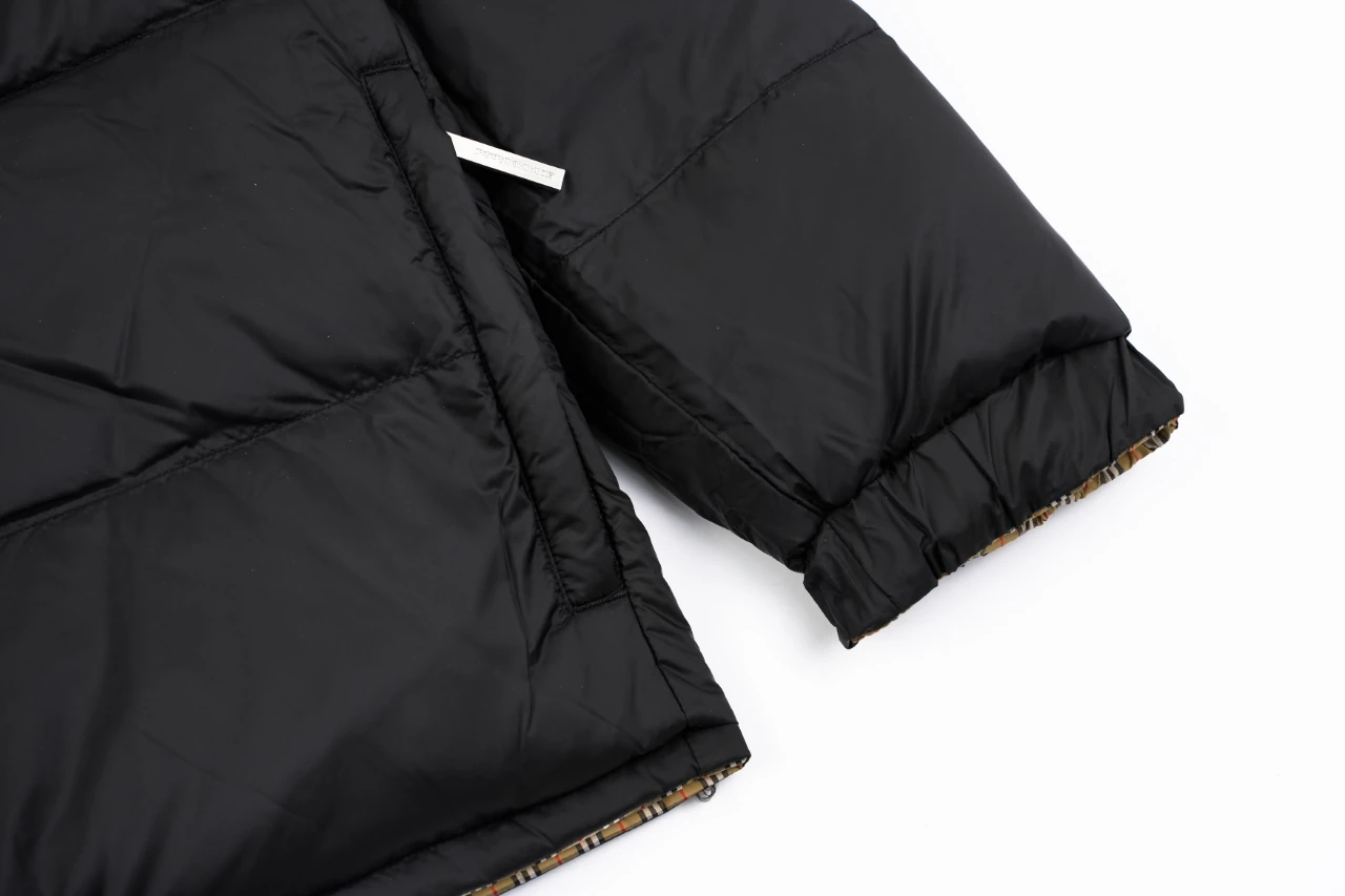 Burberry Beige Check Reversible Down Jacket product photo from LabelPicks