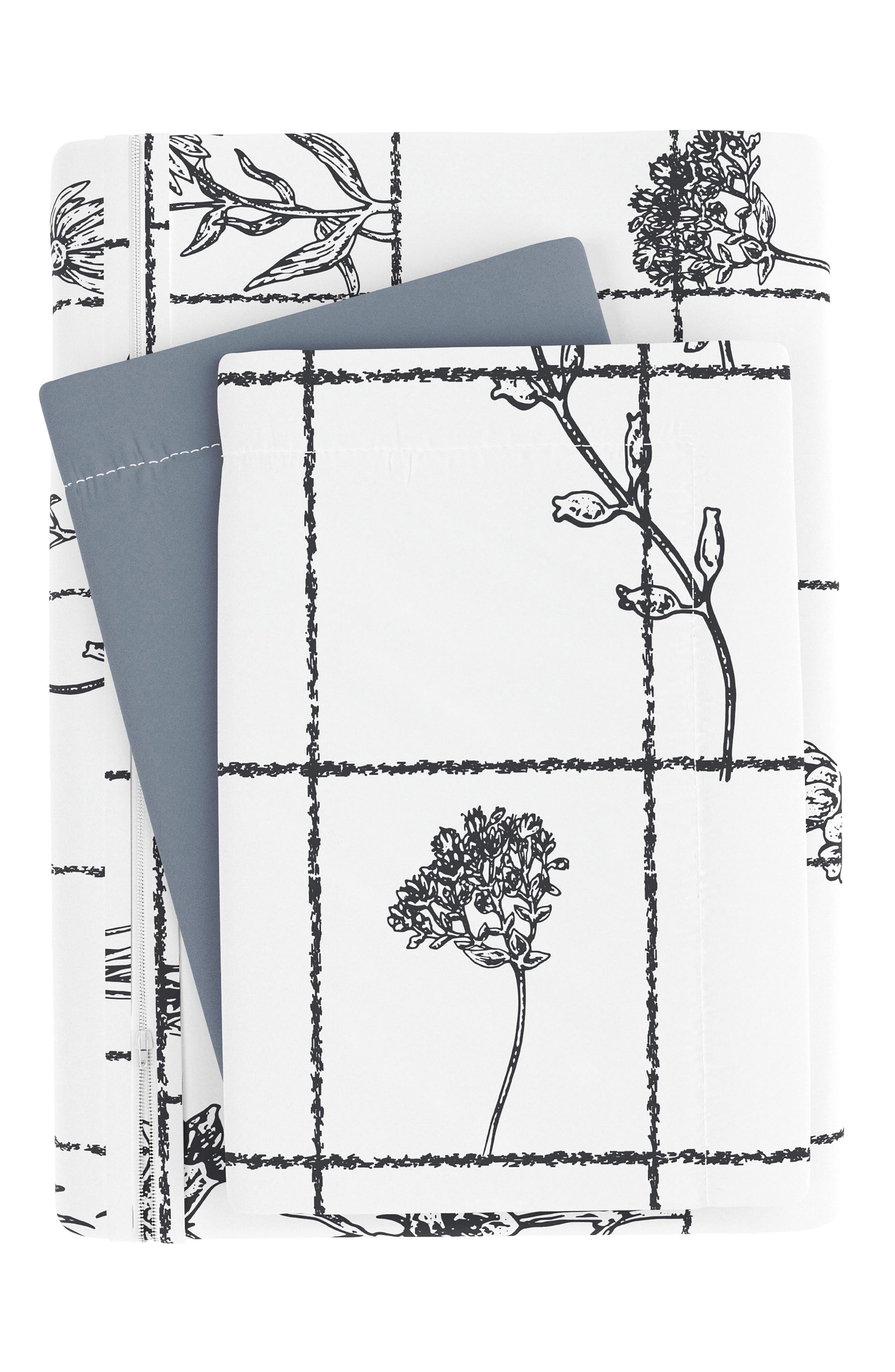 HOMESPUN HOME SPUN Premium Ultra Soft Flower Field Pattern 3-Piece Reversible Duvet