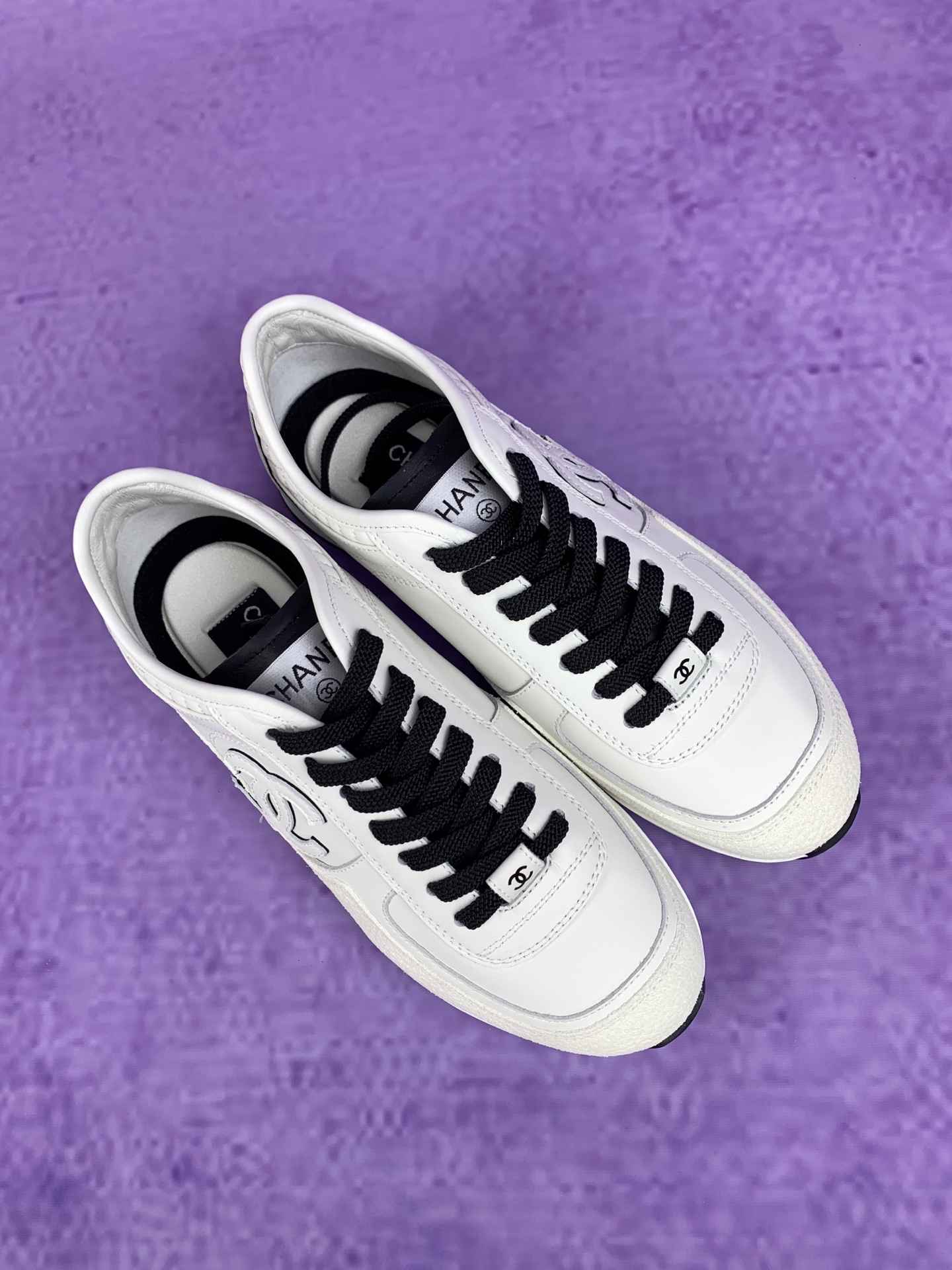 CHANEL Sneakers Calfskin & Velvet Calfskin