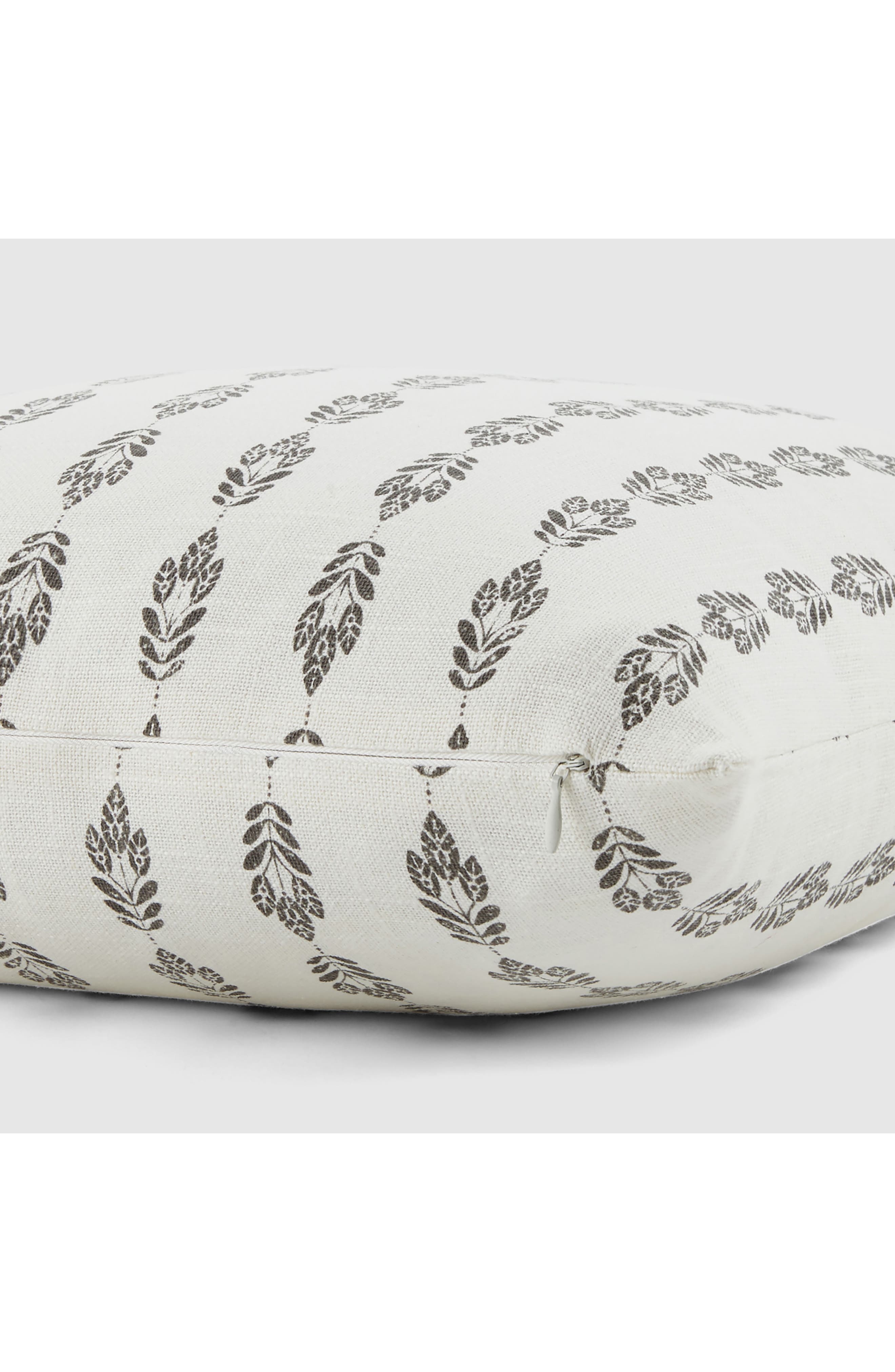 HOMESPUN Folk Leaves Cotton Throw Pillow