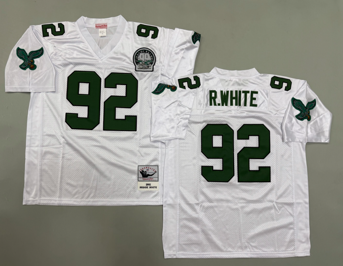 Reggie White Philadelphia Eagles Authentic Throwback Retired Player Jersey