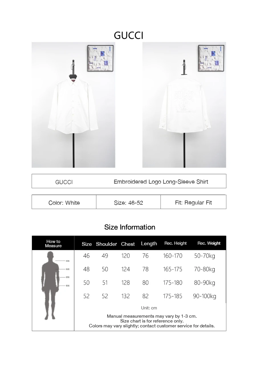 GUCCI White Five-Star G Embroidered Shirt product photo from LabelPicks