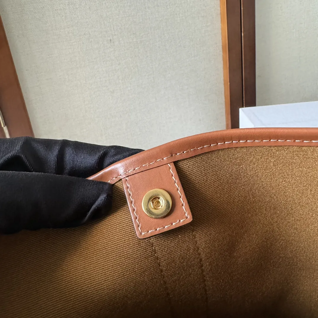 Celine Beige Folco Triomphe Canvas Bucket Bag product photo from LabelPicks