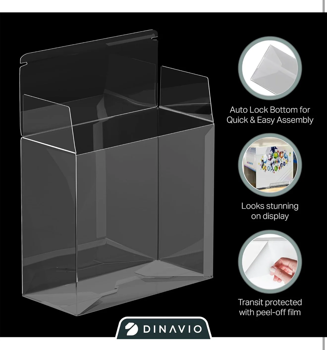 Dinavio Crafthouse Pokemon ETB Elite Trainer Box Plastic Case Box Protector
