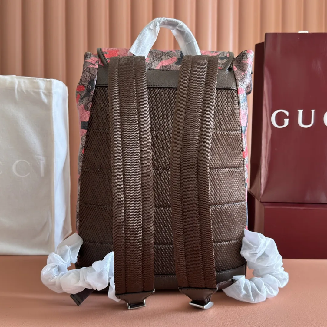 Gucci Pink GG Supreme Canvas Backpack product photo from LabelPicks