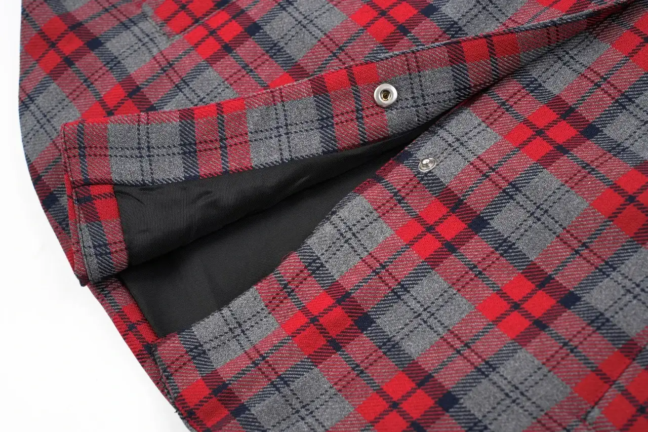 Miu Miu Red Green Check Logo Padded Jacket product photo from LabelPicks