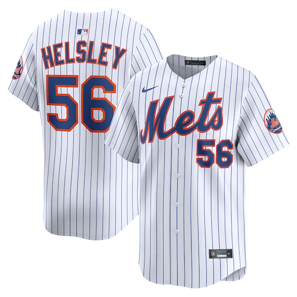 Ryan Helsley New York Mets Nike Home Limited Player Jersey - White/Black