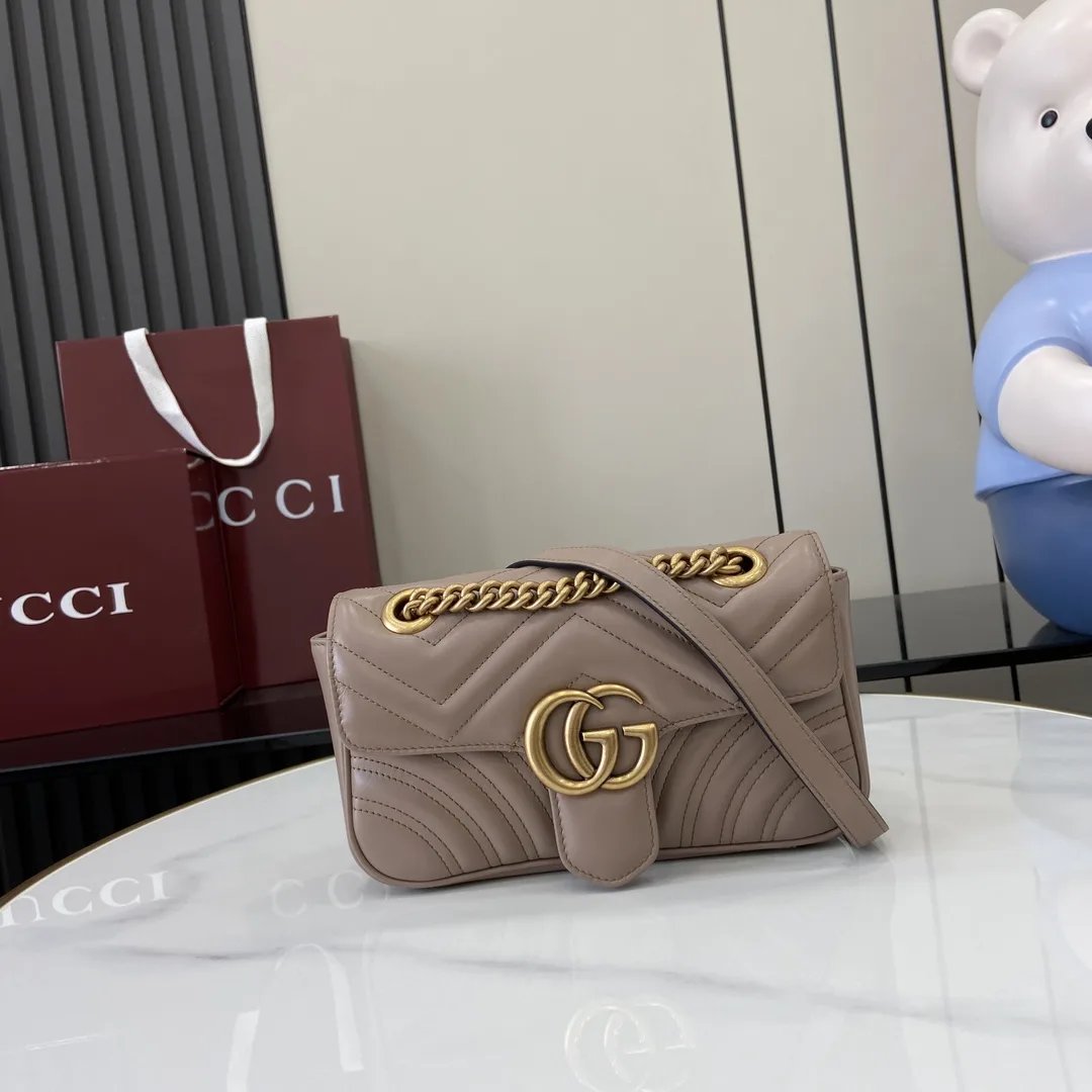 Gucci GG Supreme Canvas Marmont Crossbody Bag product photo from LabelPicks