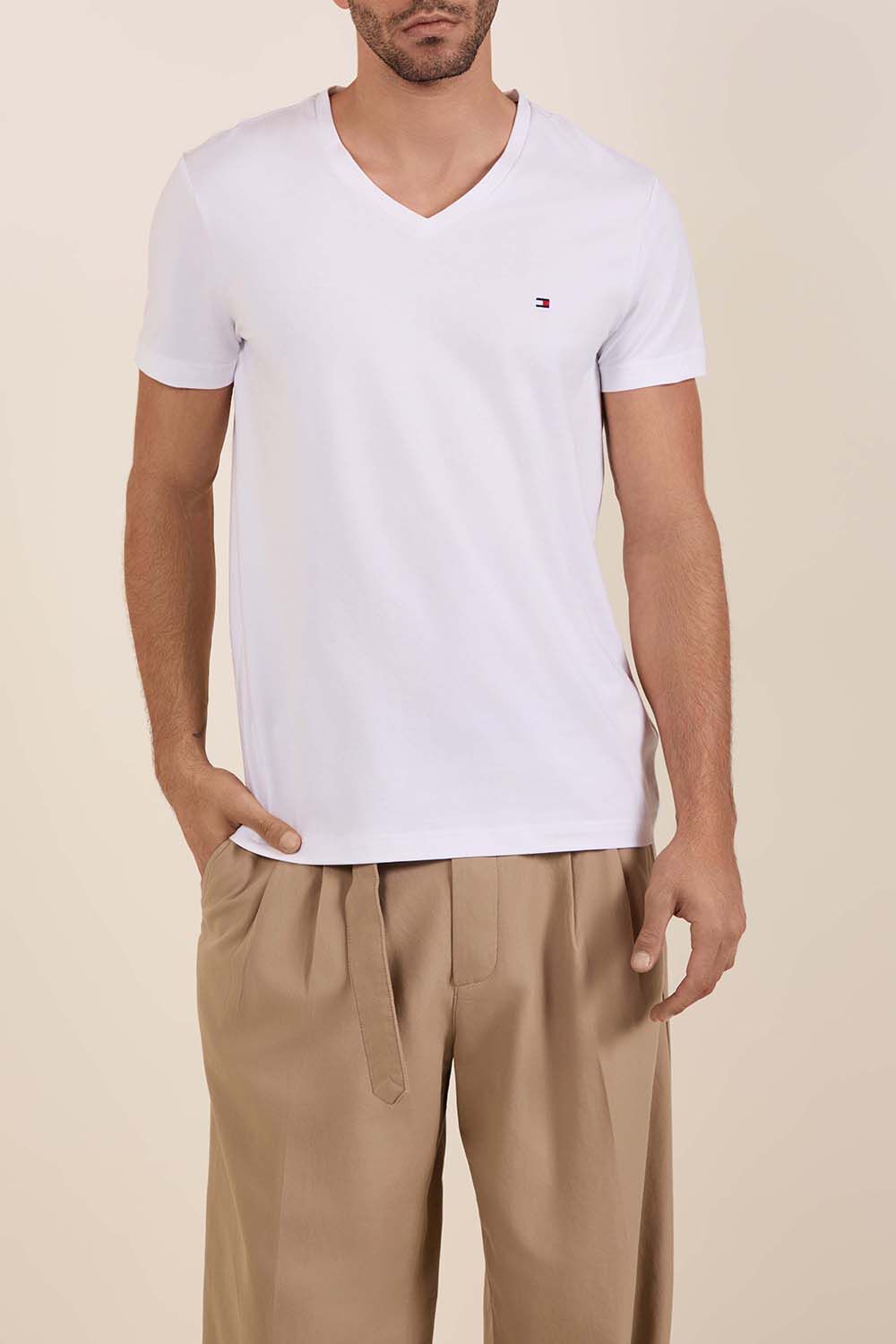 TOMMY HILFIGER חולצת טי סלים פיט