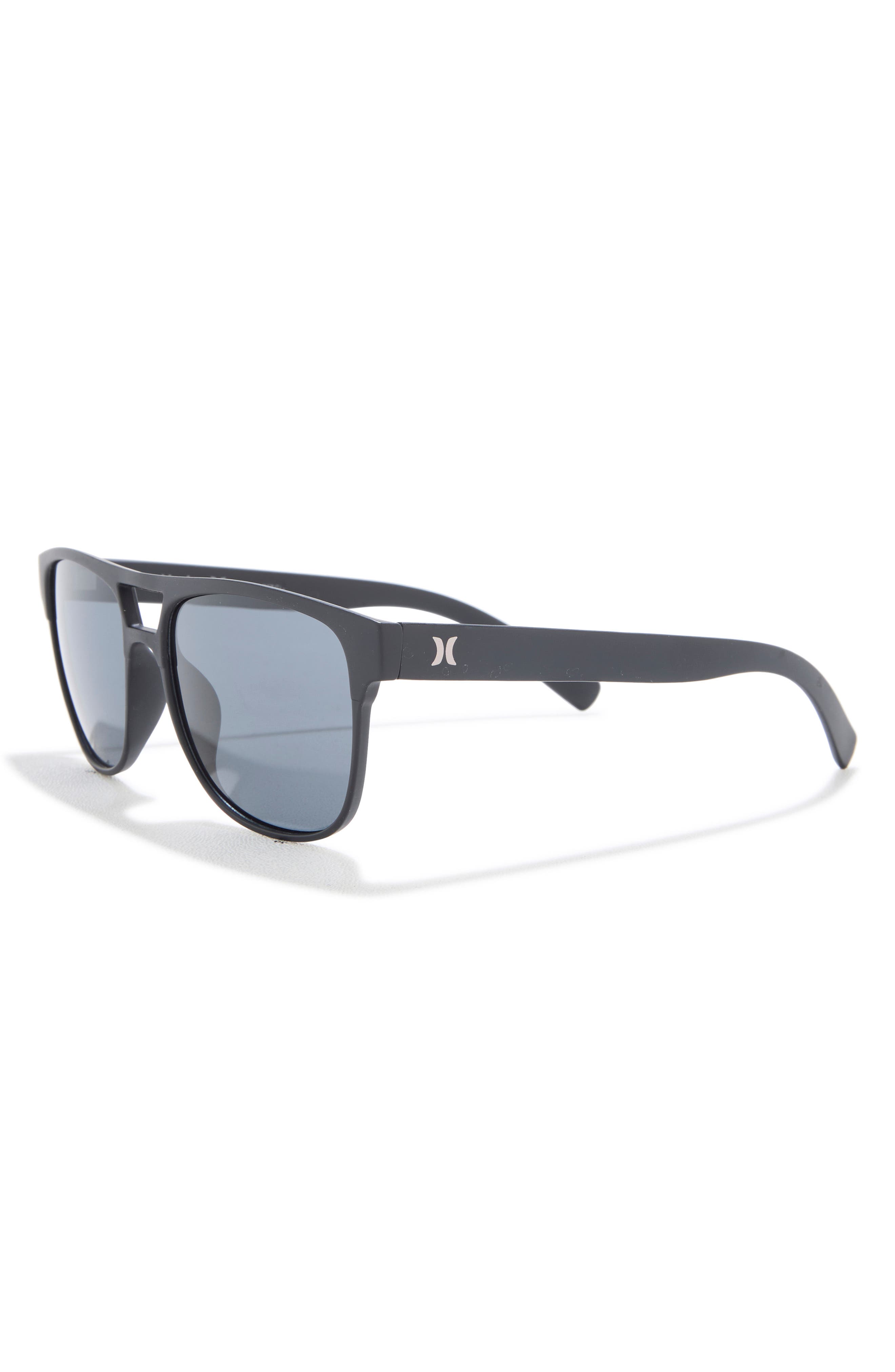 Hurley 55mm Rounded Aviator Sunglasses