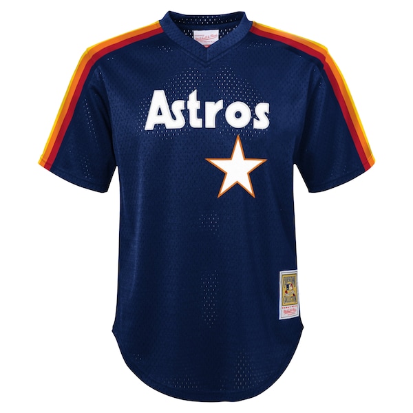 Nolan Ryan Houston Astros  Youth Cooperstown Collection Mesh Batting Practice Jersey - Navy