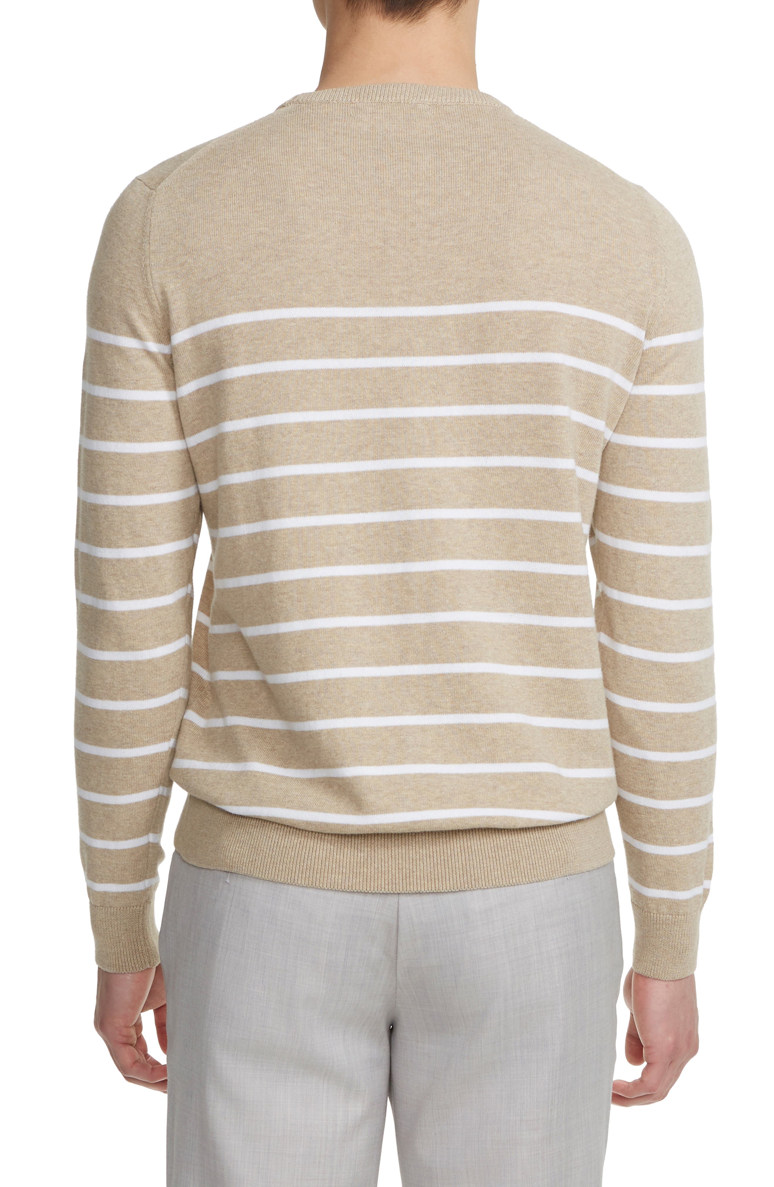 Jack Victor Cedar Stripe Organic Cotton Sweater
