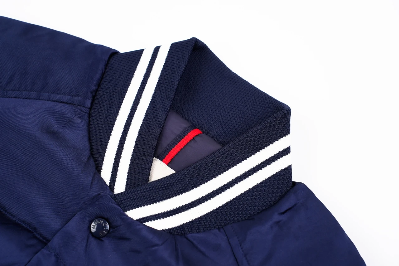 Moncler Navy Bomber Down Jacket product photo from LabelPicks
