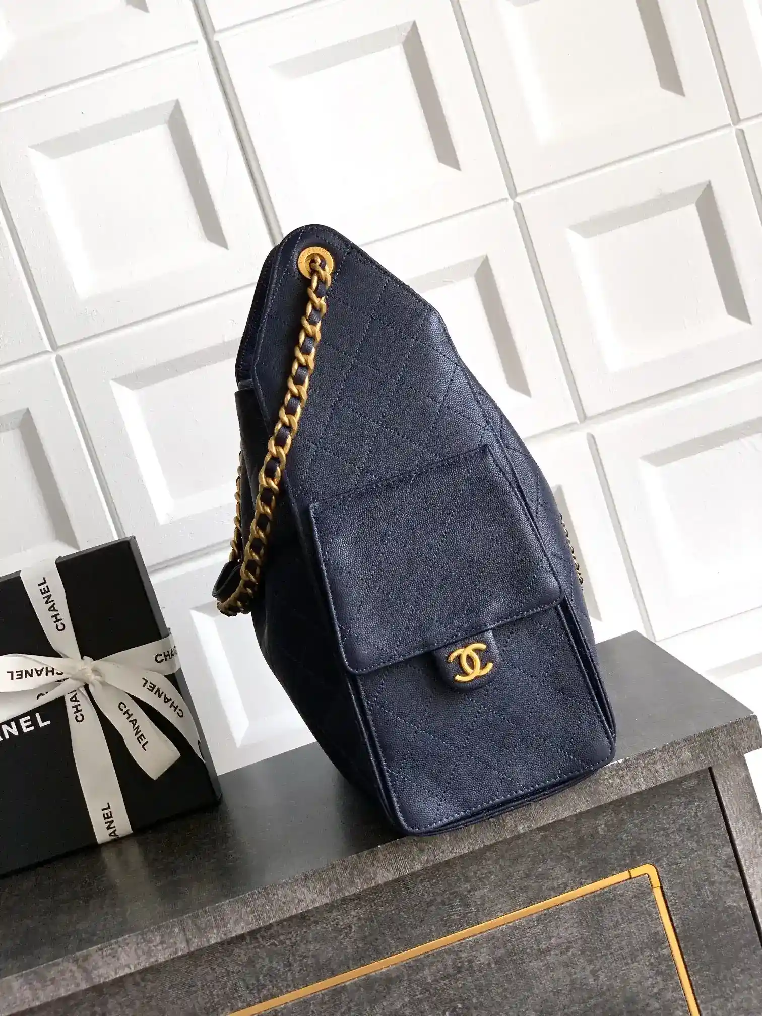 Chanel Navy Hobo Bag product photo from LabelPicks
