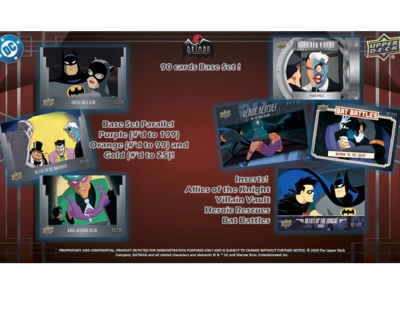 2026 Upper Deck Batman The Animated Series Hobby Box