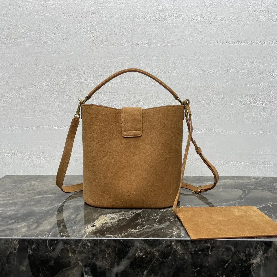 Celine Louise Gold Calfskin Bucket Bag product photo from LabelPicks