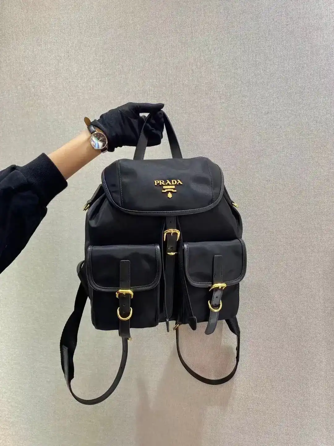Prada Grained Leather Backpack product photo from LabelPicks