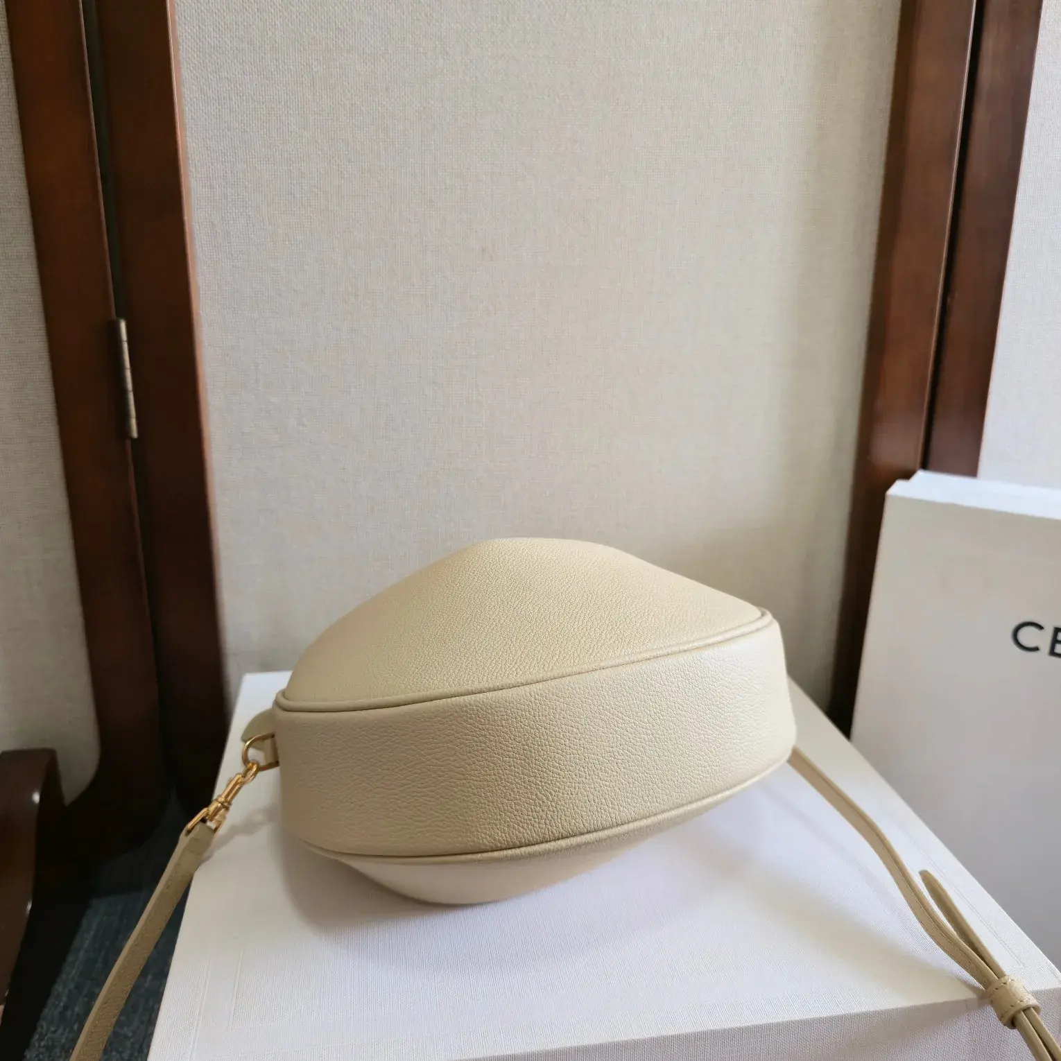 Celine Beige Calfskin Hobo Bag product photo from LabelPicks