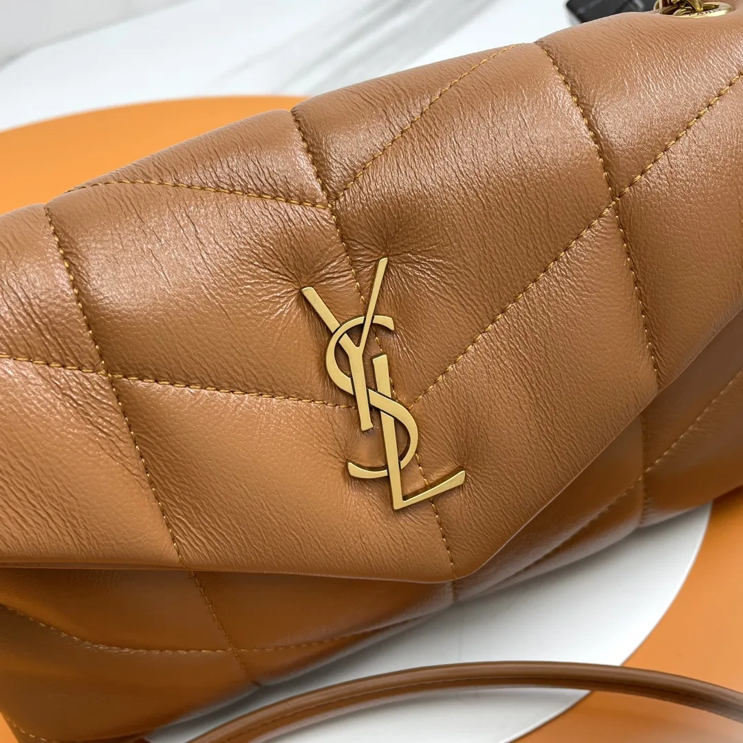 Saint Laurent Brown Quilted Leather Shoulder Bag product photo from LabelPicks