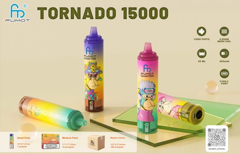 FUMOT RandM Tornado 15000 disposable vape