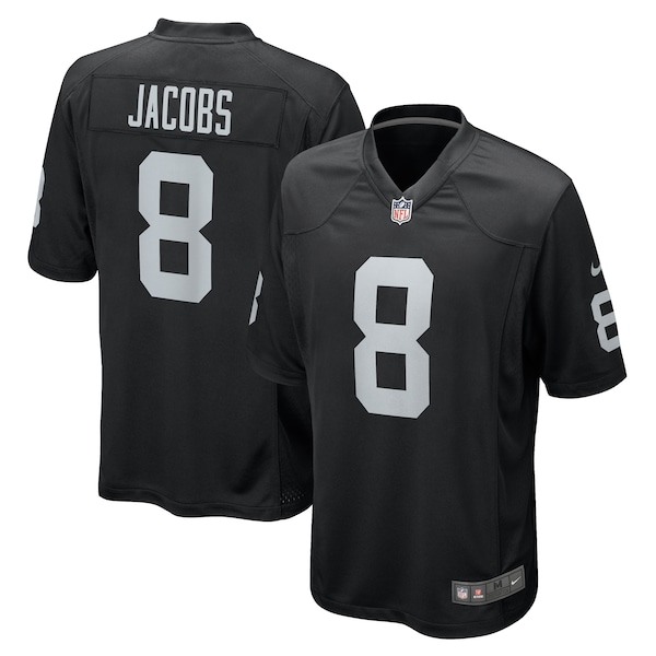 Josh Jacobs Las Vegas Raiders Nike Game Player Jersey - Black/White